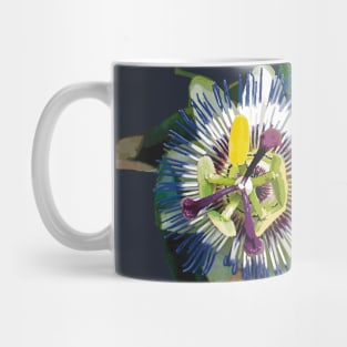 Lilikoi or Yellow Passion Fruit Flower Mug